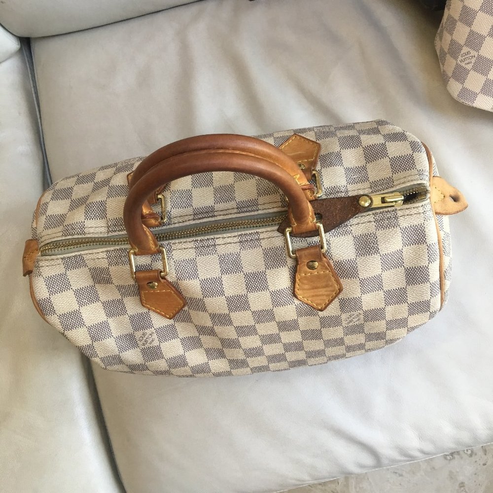 **SOLD ~ please do not buy** Louis Vuitton Speedy 30 Damier Azur - Picture 3 of 16